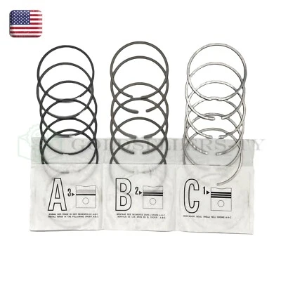 NUEVO Juego de 6 anillos de pistón del motor 11257506252 para BMW E39 E46 E83 E85 330Ci X3 Foto 1 de 4