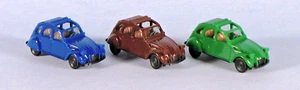 HERPA Citroen 2CV 6 (Set of 3: Blue, Brown, Green) 1/87 HO Scale Plastic Model - Picture 1 of 5