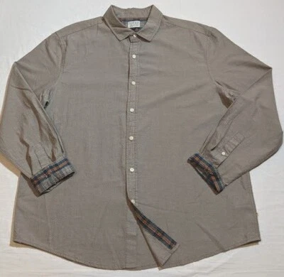 CAMISA THREADS & HEIRS ALGODÓN OXFORD MANGA LARGA BOTONES Para Hombre XL Beige NUEVA CON ETIQUETAS $50 Foto 1 de 4
