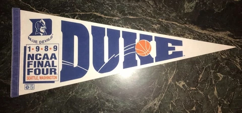 DUKE 1989 FINAL FOUR PENNANT Cover