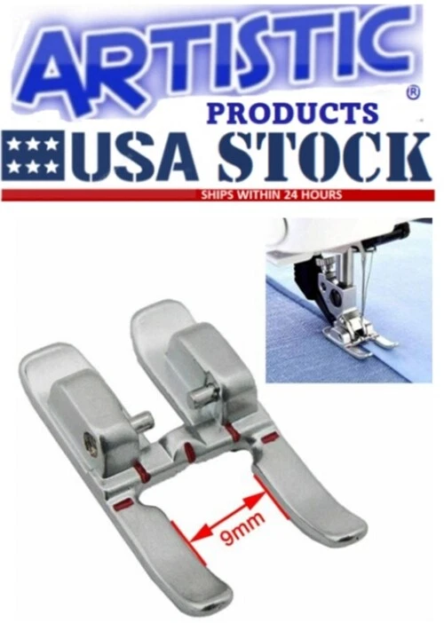 Snap-On 9mm Open-Toe Applique Foot #820213096 For Pfaff F G J K Models - Image 1 of 1