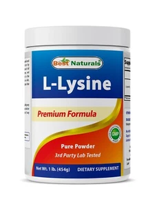 Best Naturals L-Lysine 1 Lb Powder - Picture 1 of 7