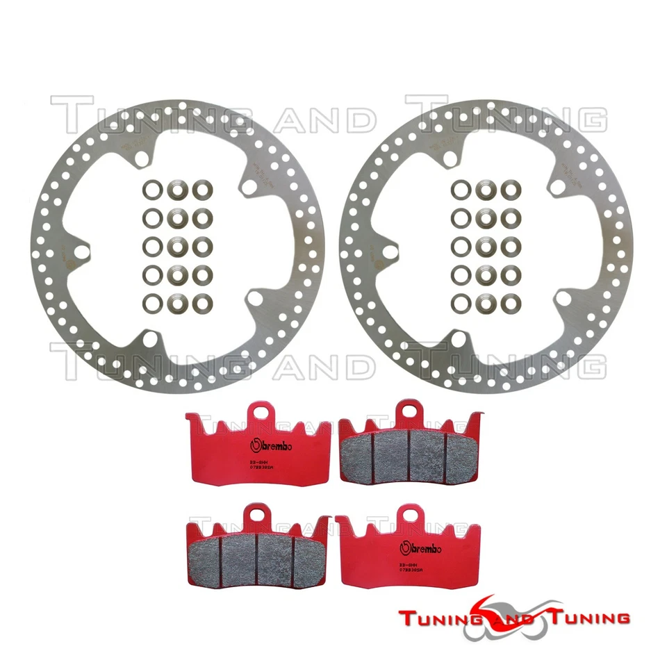 Disques frein avant BREMBO +Plaquettes SA POUR BMW S 1000 XR 2015 2016 2017 - Photo 1/1