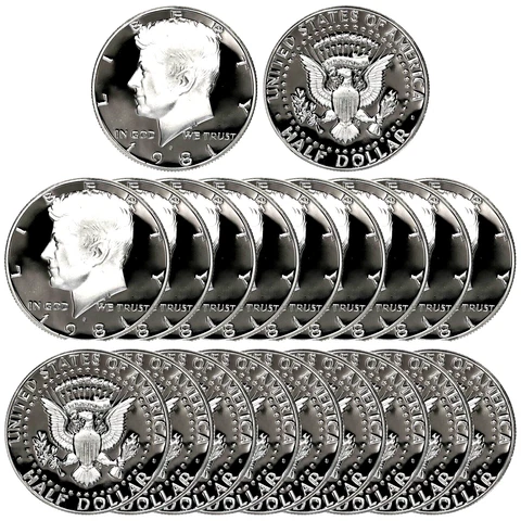 ROLL 1981 S Kennedy Half Dollar  CLAD PROOF (20 COINS) Cover