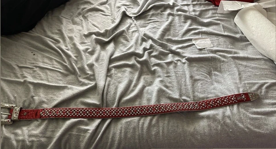 bb simon cinturón 34 hombre troyano rojo Foto 1 de 1