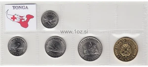 TONGA SET 2015 - 5 coins 2015 ( 5, 10, 20, 50 SENITI + 1 PA'ANGA ) UNCIRCULATED - Picture 1 of 5