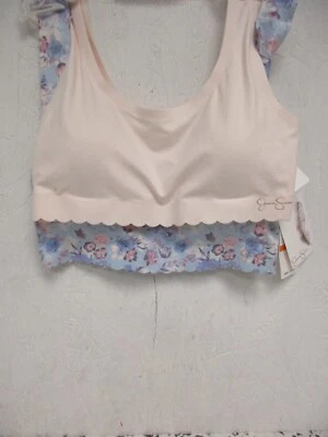 Jessica Simpson 2 Pack Lounge Bralette 1 Blue Print/1 Neutral Size Small New !!! - Image 1 of 2