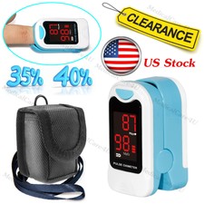 Finger Pulse Oximeter Blood Oxygen Saturation SPO2 Heart Rate O2 Patient Monitor