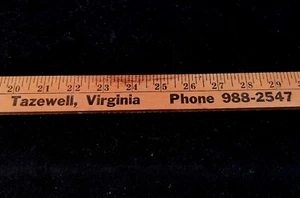 Retro 1977 Wood Advertising Yardstick Ramey Chevrolet Tazewell Virginia 36" - Picture 1 of 7