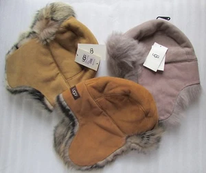 UGG Hat Aviator Trapper Toscana Shearling Colors NEW - Picture 1 of 26