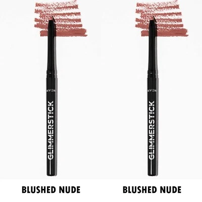 NEW Avon Glimmersticks Retractable Lip Liner  / BLUSHED NUDE / SET OF 2 - Image 1 of 4