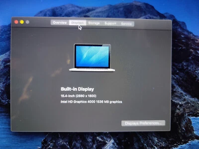 Apple MacBook Pro Retina 15" (Mid 2013), A1398, i7 2.6GHz, 8GB RAM - Image 1 of 3