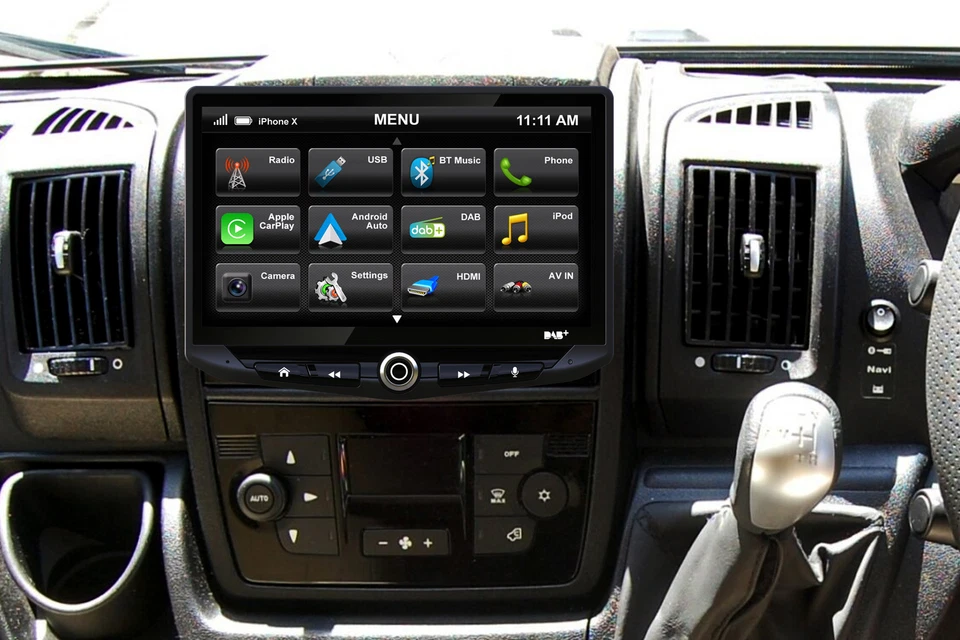 Stinger UN1810E-FT1 10" media center 4x camera input for Fiat Ducato 7 (X290)