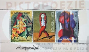 ROMANIA RUMÄNIEN 2004 Block 349 Gemälde Paintings Kunst Janco Brauner Teutsch ** - Bild 1 von 1