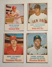 1975 Hostess Baseball Aaron , Rose, Yaztrzemski Schmidt Munson Bonds