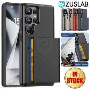 For Samsung Galaxy S25 S24 S23 S22 Plus Ultra Case Wallet Card Holder Shockproof - Picture 1 of 15