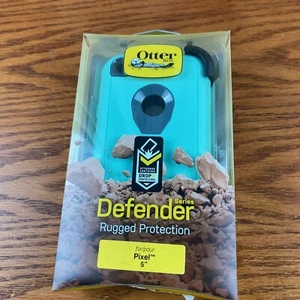 OtterBox DEFENDER Series Rugged Case w/ Holster for Google PIXEL (5")- AQUA TEAL - Picture 1 of 2