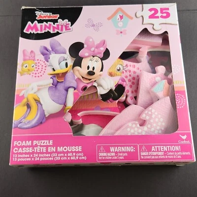 Minnie Mouse Foam Puzzle Mat Disney Junior 25 Pieces Included Daisy Duck - Image 1 of 4