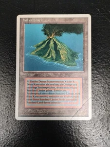 German Volcanic Island Revised Edition MTG Single Damaged - Picture 1 of 4