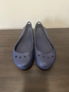 CROCS Navy Blue Shoes Women’s Size 11, Flats. - Picture 1 of 5
