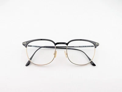 Tom Ford Eyeglasses Frames Only, TF 5549 001, 50-19-145, Black, Made in Italy - Image 1 of 4
