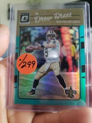 2016 Optic Light Blue */299 Drew Brees New Orleans Saints  - Image 1 of 2