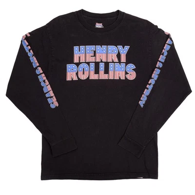 Camiseta Henry Rollins Search & Destroy Stars Rayas Manga Larga Para Hombre Camiseta Mediana Foto 1 de 4