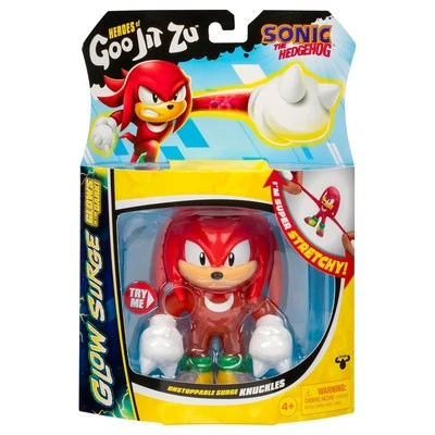 CHARACTER OPTIONS Heroes Of Goo Jit Zu Knuckles The Hedgehog Hero Glow Surge Action Figure Toy New