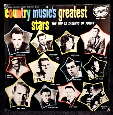 (NEW)  GEORGE JONES  "COUNTRY MUSIC'S GREATEST STARS"  (RARE VINYL /1ST- 1966) - Image 1 of 4