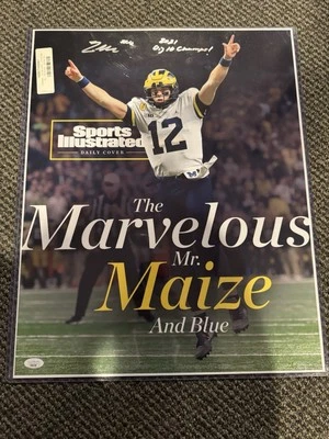 CADE MCNAMARA SIGNED MICHIGAN WOLVERINES 16X20 Photo JSA WITNESS COA  - Image 1 of 4