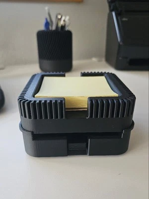 Post-It Note Sticky Note Holder with Stencils and Base - Image 1 of 4