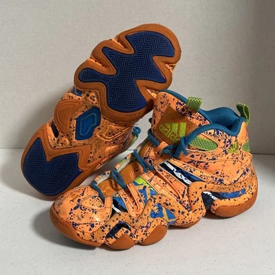 Adidas Crazy 8 All Star Mens Size 9 - Orange Blue Paint Splatter G98719 - Image 1 of 4