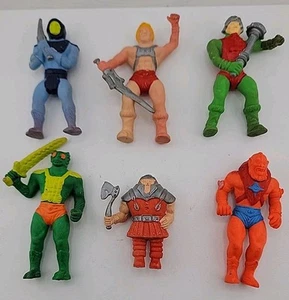 MOTU Gummifiguren 1984, 6 Stück sauber! Masters of the Universe - Bild 1 von 8
