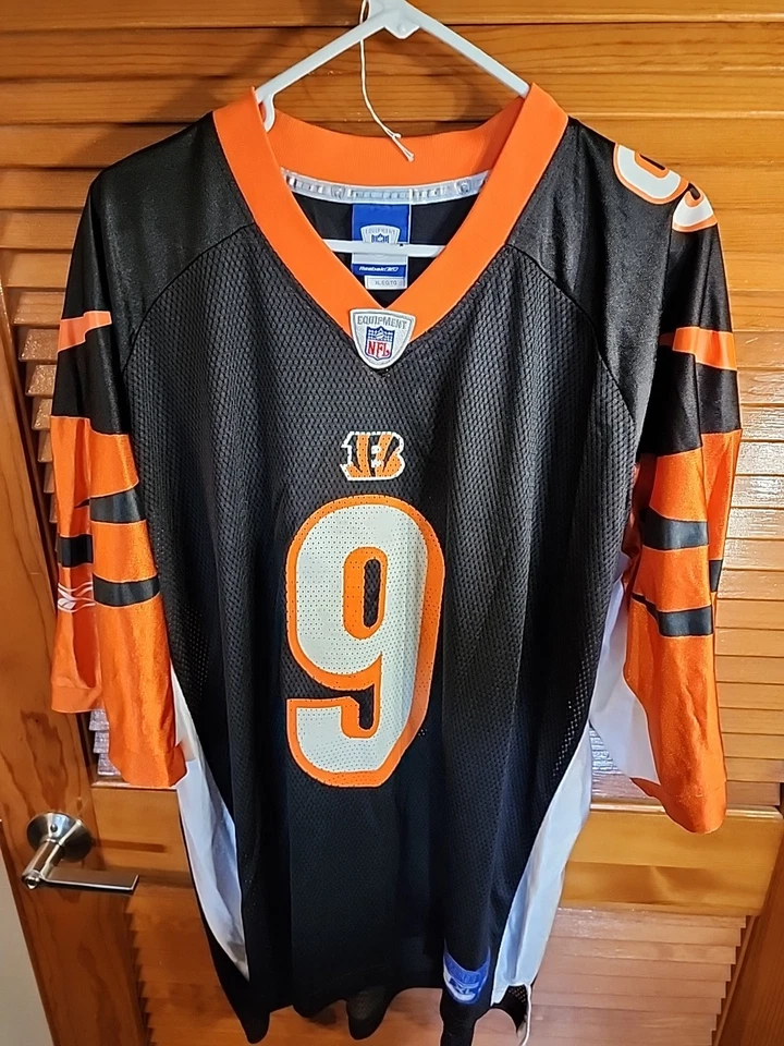 Футболка Cincinnati Bengals No9 Carson Palmer Reebok On Field NFL размер XLarge XL - Изображение 1 из 4