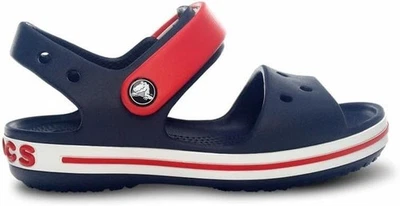 Sandalia Crocs Crocband para niños azul marino/rojo niños talla 10 ¡¡Nueva auténtica!!! Foto 1 de 4
