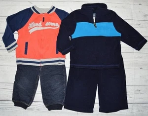 Infant 12 18m 2pc Outfit LOT CARTERS HANDSOME Sweatshirt Jeans TCP Fleece Set - Bild 1 von 8