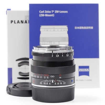 Carl Zeiss Planar T* 50mm f/2 ZM Black for Leica M [Unused] #4834J - Image 1 of 4