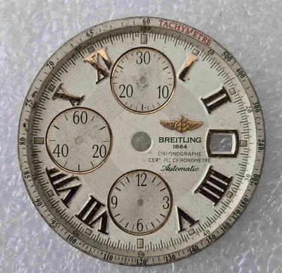 Vintage BREITLING Evolution A13356 esfera cronógrafo A619. Para piezas Foto 1 de 4