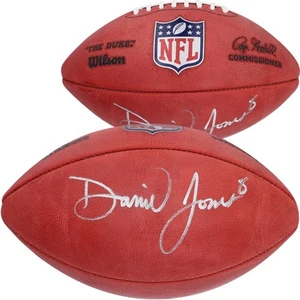 Daniel Jones New York Giants Signed Wilson Duke Full Color Pro Football - Picture 1 of 1