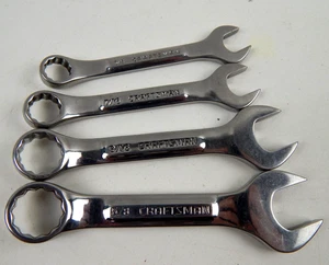 Craftsman Stubby SAE Combination Wrench VV Series USA 44103, 44104, 44106, 44107 - Picture 1 of 8