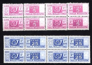 1946-51 - Corno di Posta e Cifra - In Quartina - Ruota - Foto 1 di 1