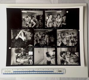 The Spice Girls | B/W Enlarged Contact Sheet | 14 x 11 inch Hand Printed (4)