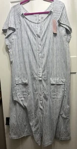 Kindred Bravely Gray  Universal Labor & Delivery Gown Size XL-XXL NWT Maternity - Picture 1 of 3