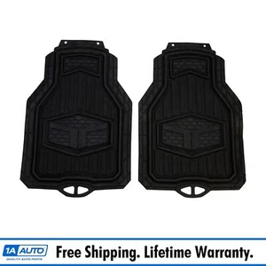Armor All Customer Accessories Truck Tuff Black Rubber Cut to Fit Floor Mat Pair - Picture 1 of 4