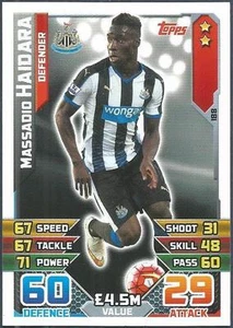 TOPPS MATCH ATTAX 2015-16- #188-NEWCASTLE UNITED-MASSADIO HAIDARA - Picture 1 of 1