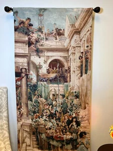 Wall Tapestry Wintage Wall Decoration ALMATADAME Tapestry 54x28 inches GOBELIN - Picture 1 of 8