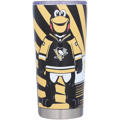 Pittsburgh Penguins 20oz. Stainless Steel Mascot Tumbler Cover