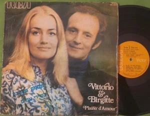 VITTORIO & BIRGITTE - Plaisir d'Amour MEGA RARE FOLK LP POKORA 5* DONOVAN DYLAN - Picture 1 of 5