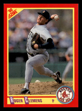 1990 Score Roger Clemens  Boston Red Sox #310 Centered Mint