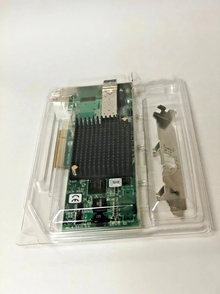 Emulex LPE12000-E 8GB  PCI-E Single Port Fibre Channel HBA W/SFP & Both Brackets - Image 1 of 2